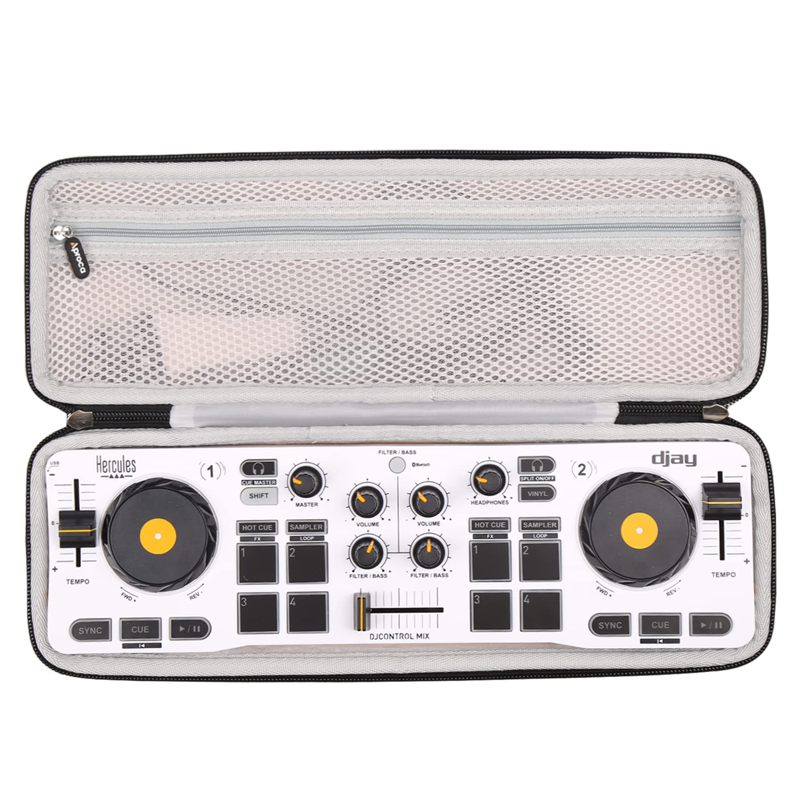 Aproca Hard Storage Travel Case, for Hercules DJControl Mix – Bluetooth Wireless DJ Controller