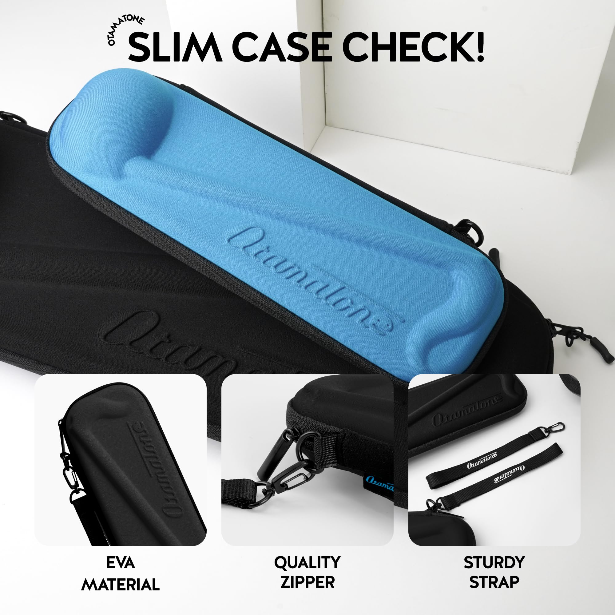 Otamatone Official Slim Case for Deluxe Size (17.25 inch) – Black