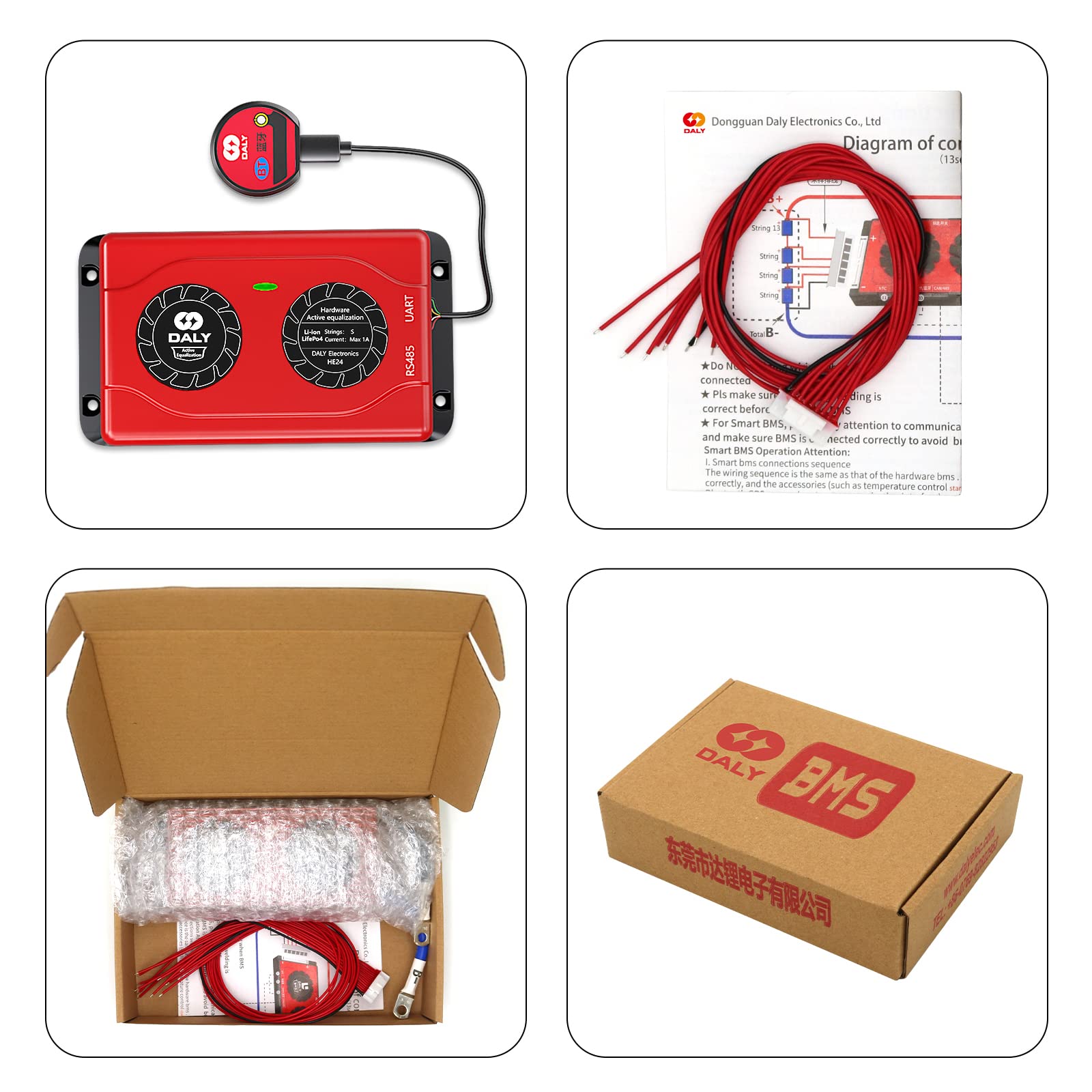 DALY Smart Active Balancer 13S 1A with Bluetooth for LiFePO4 Li-ion