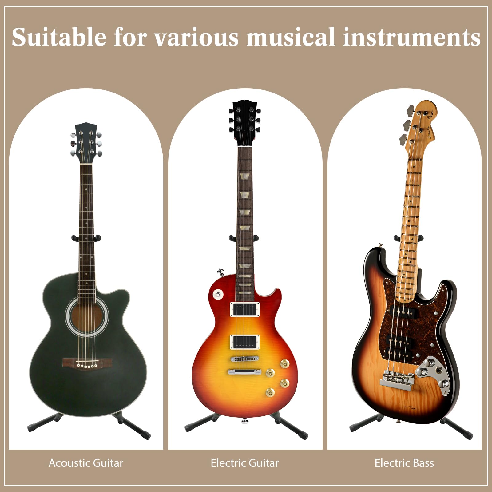 EASTROCK Guitar Stand – Guitar Stands Floor Adjustable Folding Guitar Stand