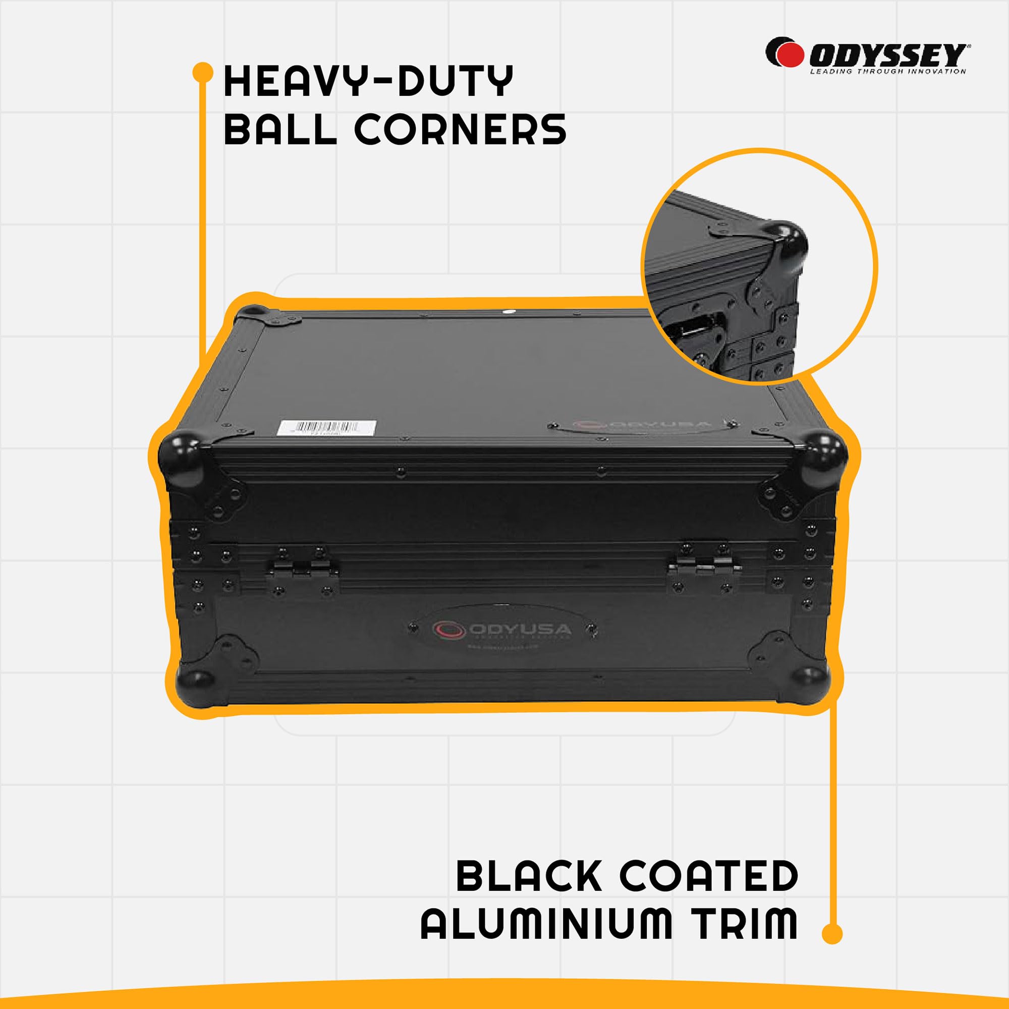 Odyssey FZ1200BL Black Label Turntable Flight Case