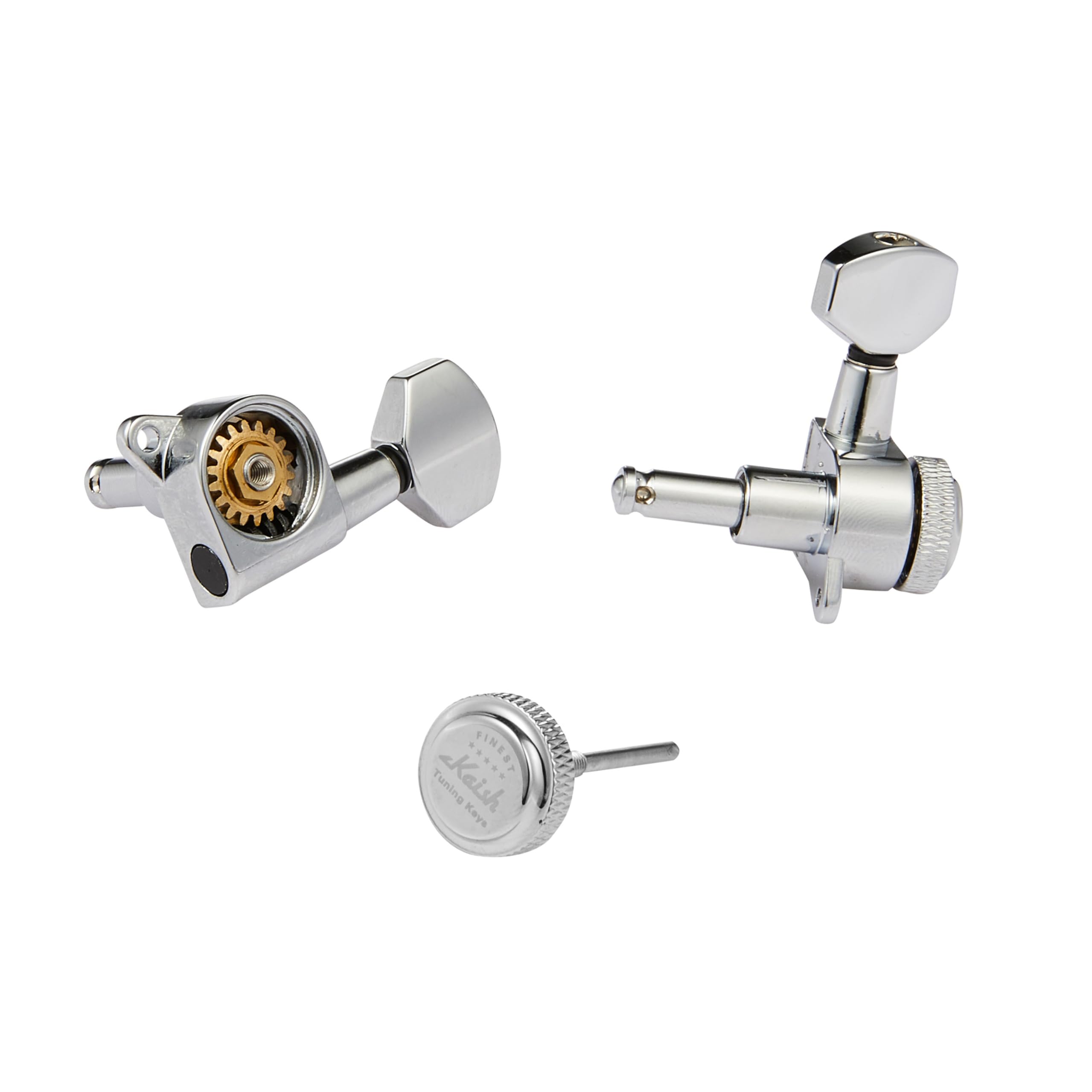 Guitar Locking Tuners 18:1 Guitar Tuning Keys Pegs Locking Tuning Machines Heads for Strat/Tele/Les Paul Electric/Acoustic Guitars Chrome Left