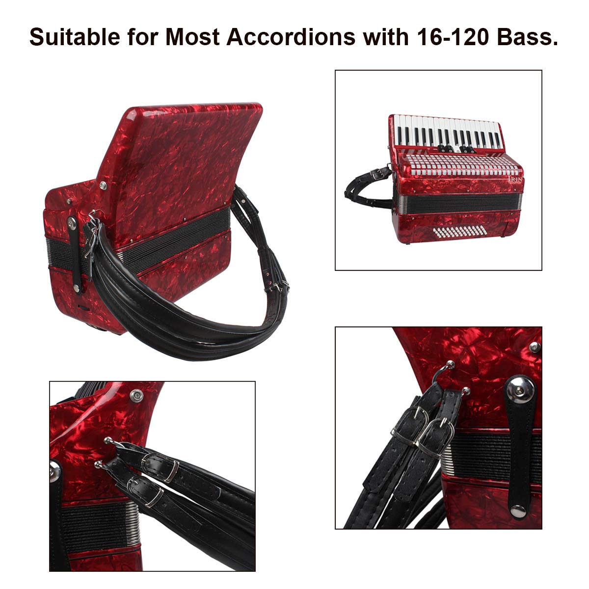 YUNNLEZT Accordion Strap Adjustable Accordion Shoulder Harness Belts Strap