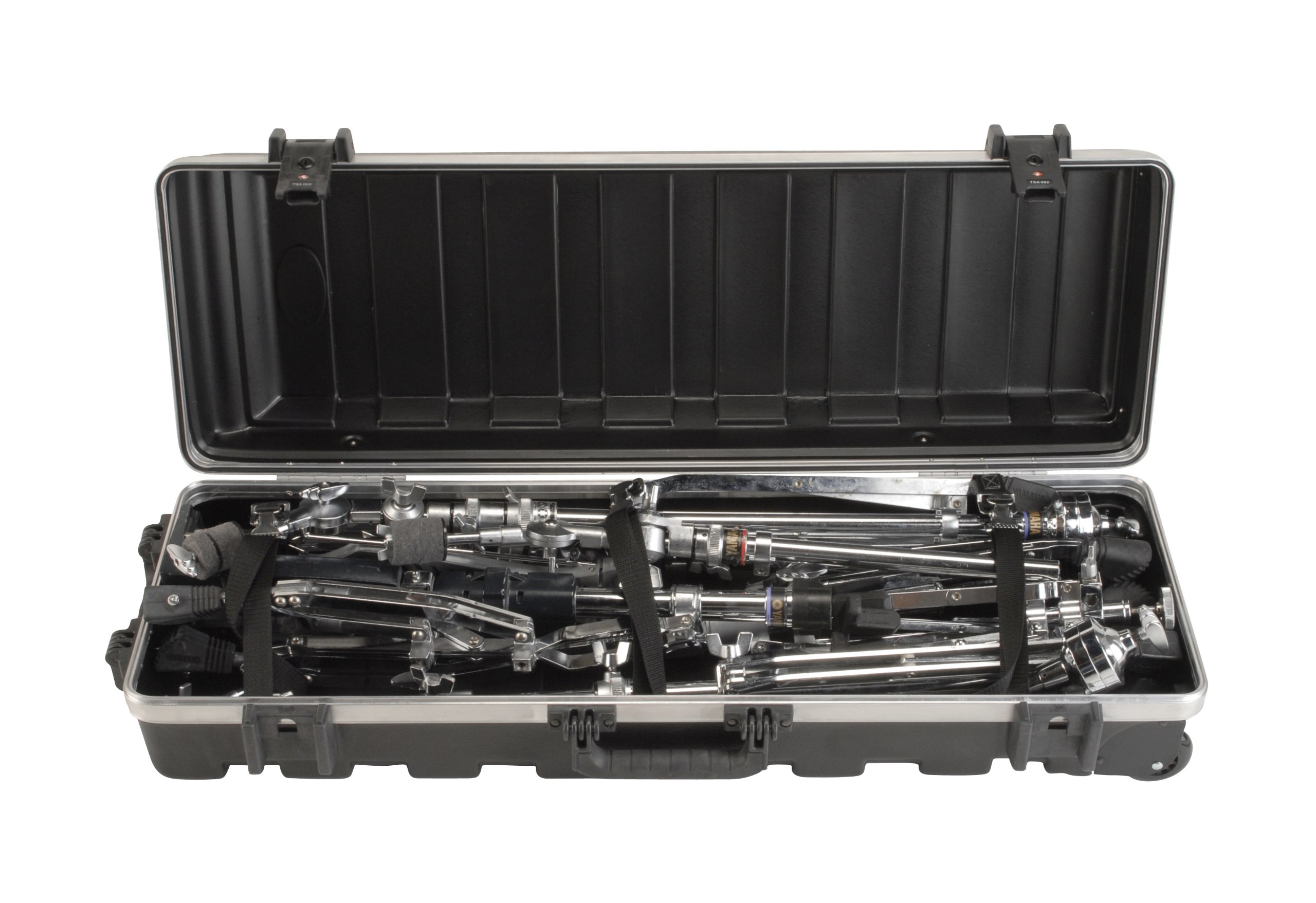 SKB Compact Stand Case 36-1/2 x 11-7/8 x 8-1/4 with Wheels & Straps, TSA Latches, Over molded Handle