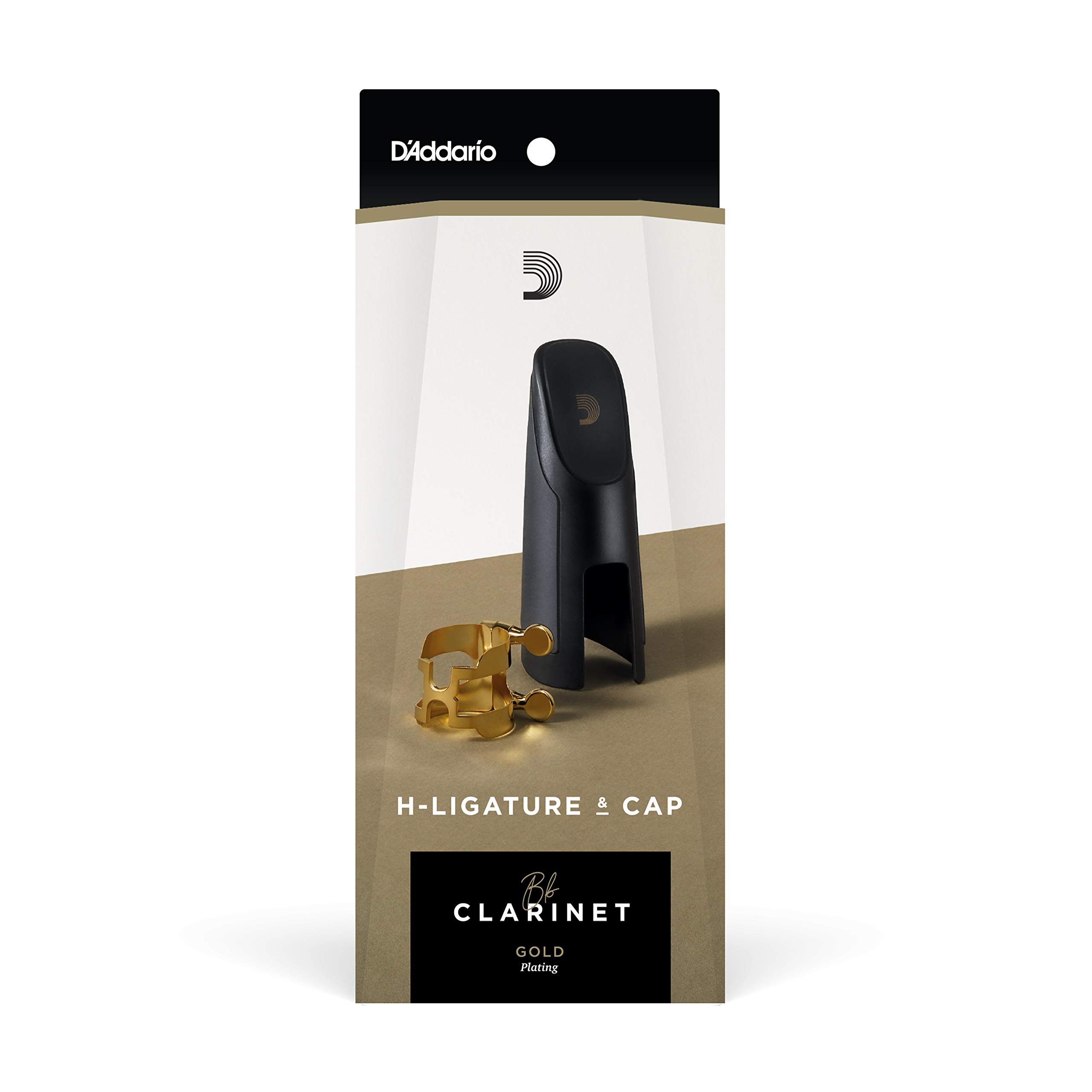 D’Addario HCL1G H-Ligature & Cap, Bb Clarinet, Gold-plated