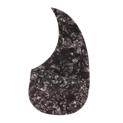 HZCOMND Teardrop Self Adhesive Acoustic Guitar Pickguard Anti-Scratch Plate Replacement Parts for Acoustic Guitar (Black pearl)