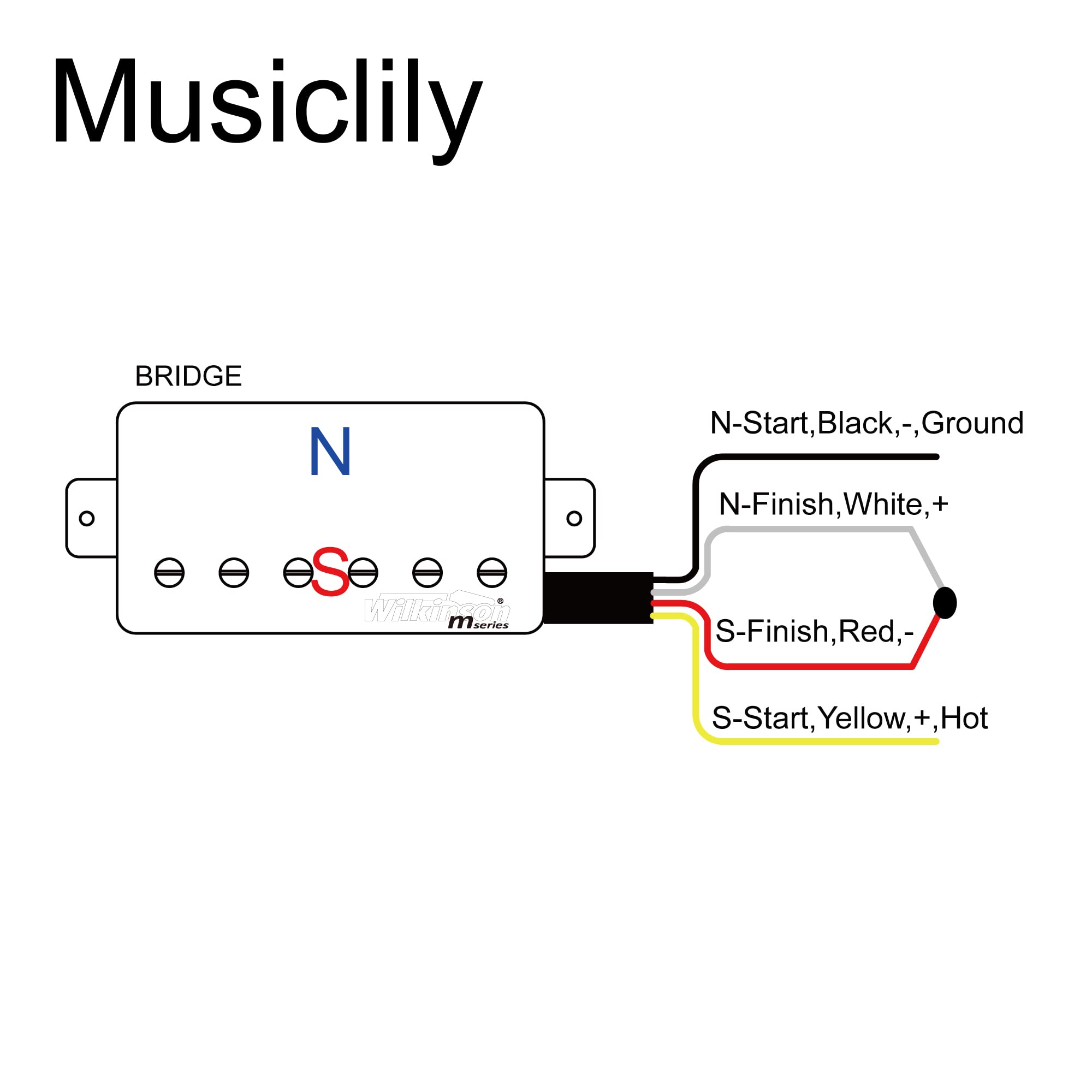 Wilkinson M Series Vintage Tone Covered Humbucker Bridge Pickup Chrome
