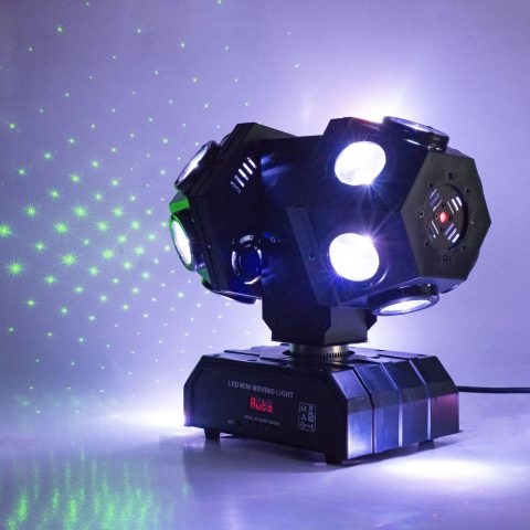 YANGHOPES Moving Head Stage Lights Professional DMX512 DJ Lights Sound Activated for KTV Disco Party Wedding Concert Festival