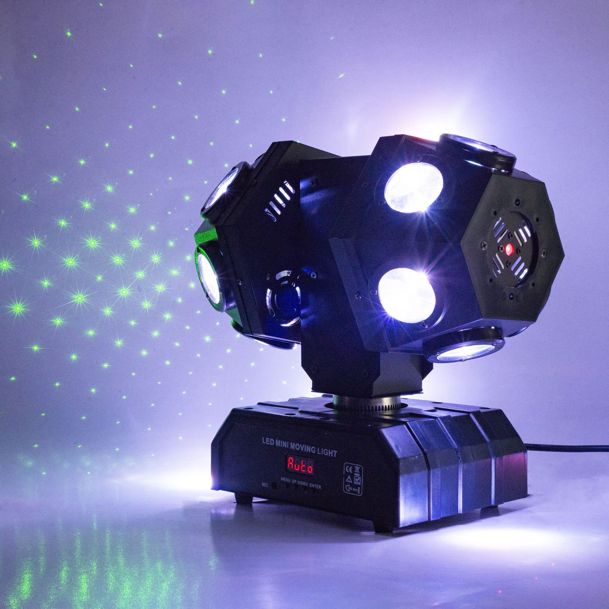 YANGHOPES Moving Head Stage Lights Professional DMX512 DJ Lights Sound Activated for KTV Disco Party Wedding Concert Festival
