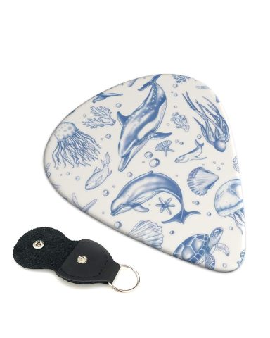 KWSAAHU 0.96mm Thick Guitar Picks – Retro Marine Animal