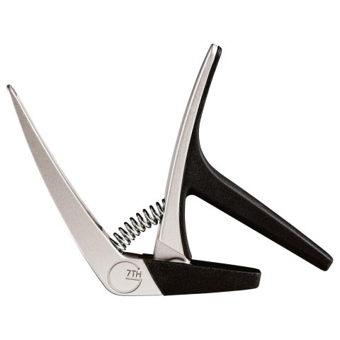 G7th Nashville Silver Ukelele Capo – Lightweight and Low Profile with Protective Silicone Pads – Tuning Stability for Effortless Performance – The Perfect Capo for all Ukeleles – UK Designed