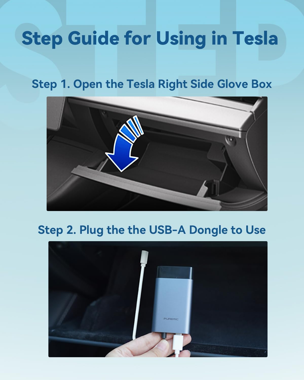 Tesla Karaoke Microphone for Tesla with Portable Case, Car Karaoke Microphone with USB A Receiver for Tesla Model Y/3/S/X, Wireless Singing Mic with 3.5mm Jack for Cars, Speakers (2 Mics+1 Case)