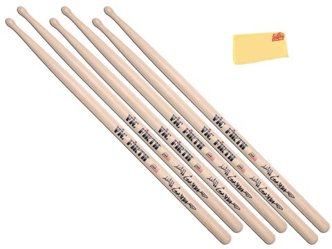 Vic Firth Signature Series Matt Garstka Drumsticks – 3‑Pack Bundle with Austin Bazaar Polishing Cloth