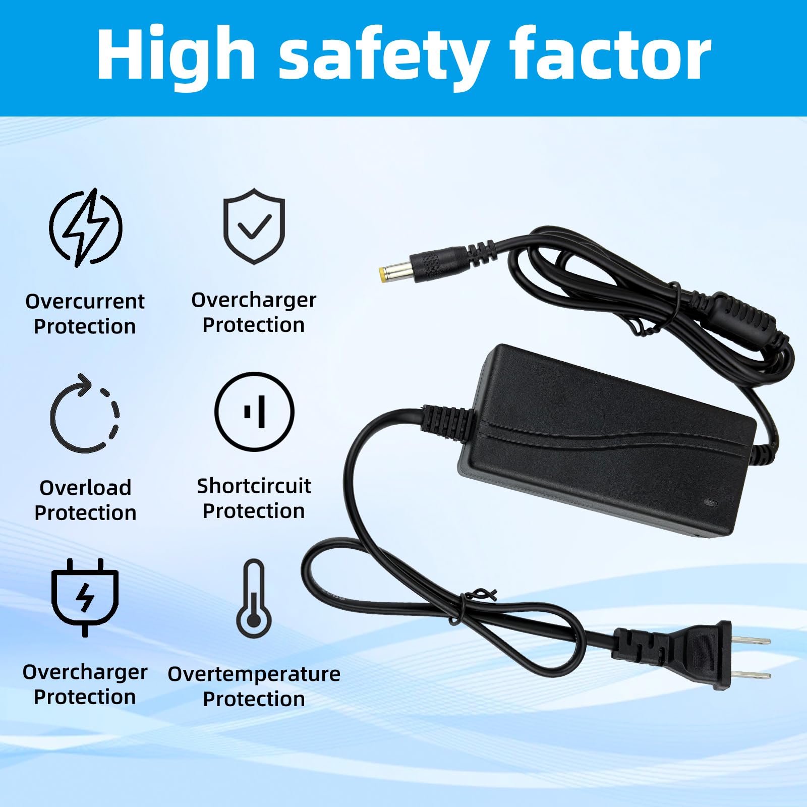 Fesasn 9V AC/DC Adaptor for Alesis Drum Power Cord