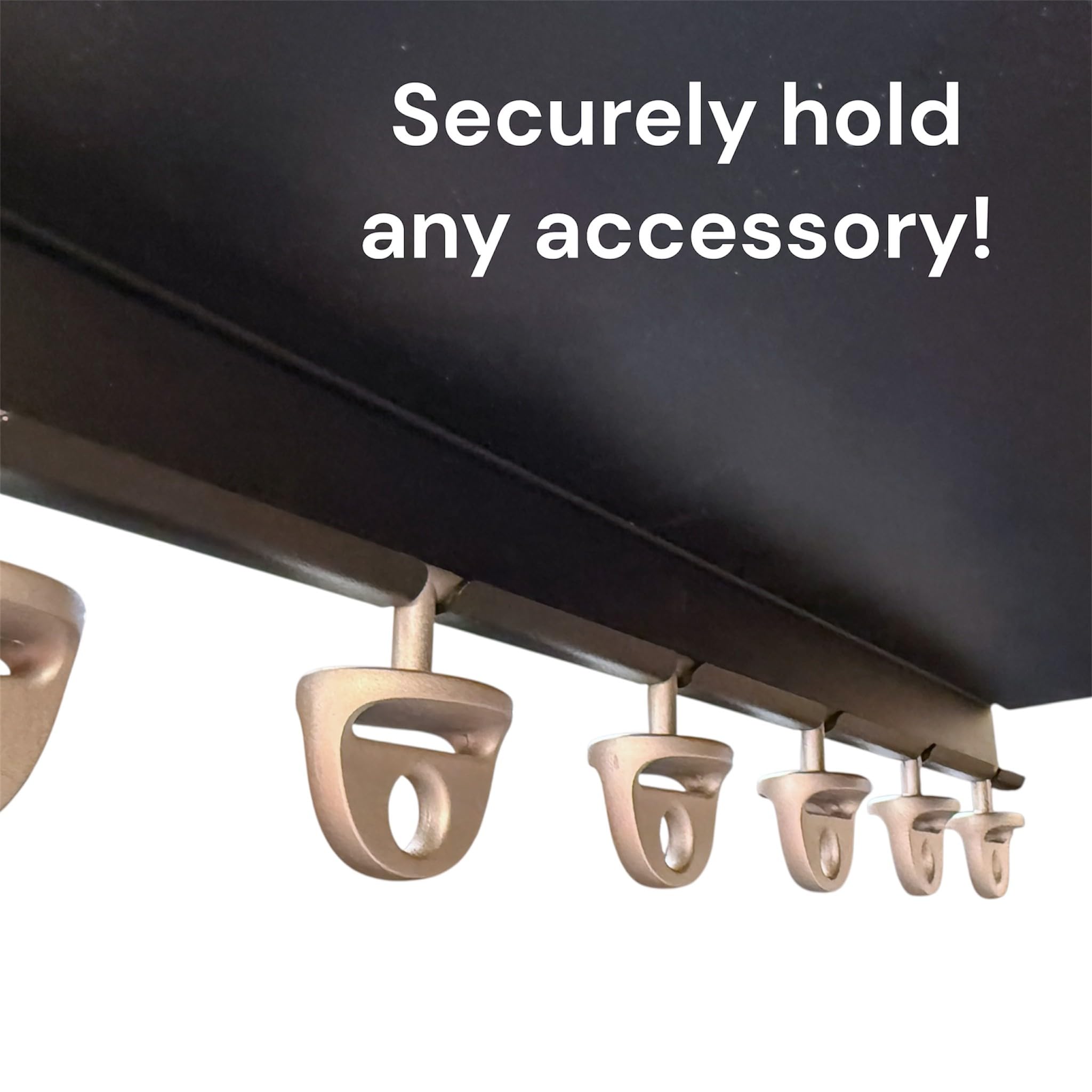 Bendy3D Solutions 17″ Accessory Shelf Compatible with Tonal – Metal Shelf with 6 T-Lock Mounts and 5 Hooks