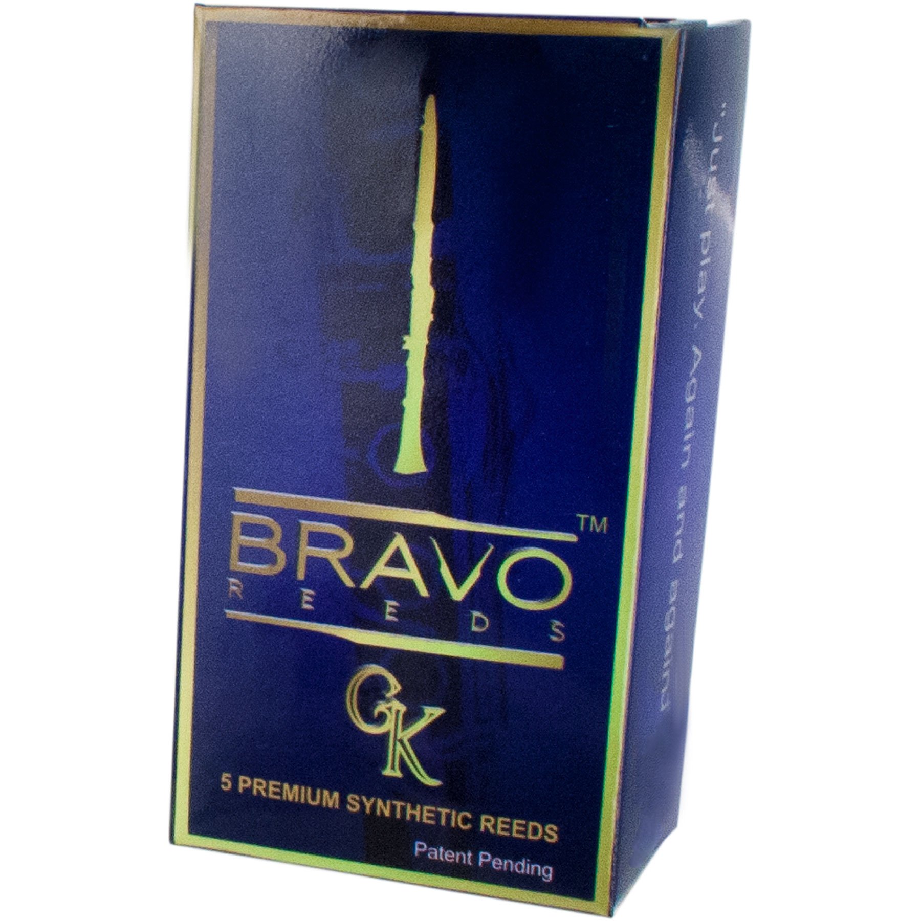 Bravo Synthetic Reeds for Bb Clarinet – Strength 4.0 (Box of 5), Model BR-C40