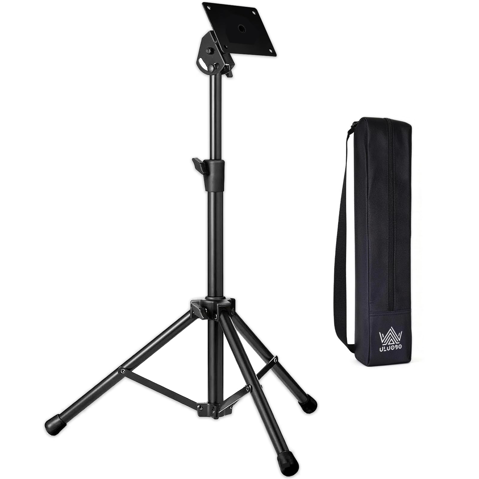 ULUOBO Electronic Drum Pad Stand for Percussion Sample Pads, Foldable, with Carry Bag (Black)