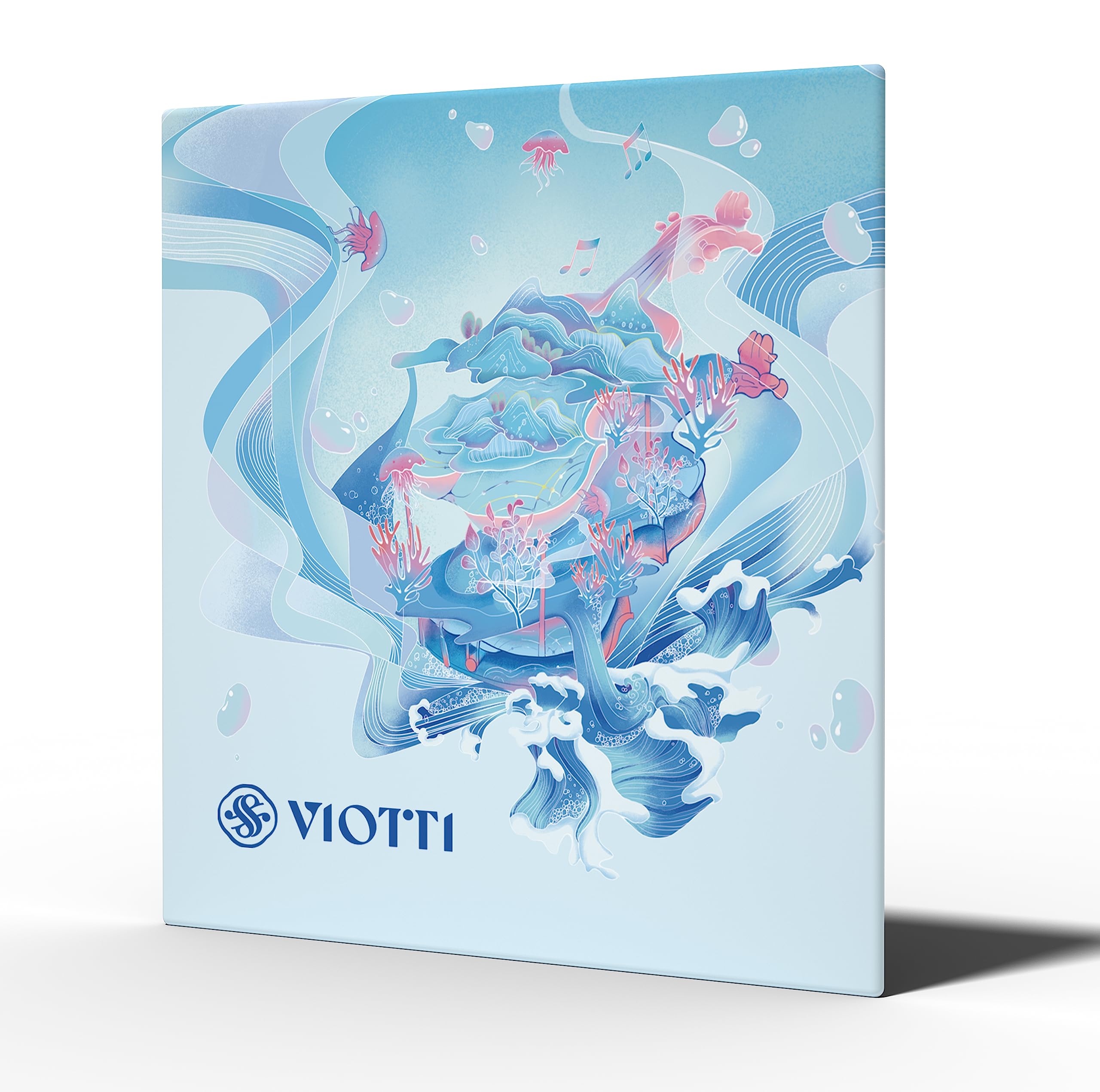 Viotti Violin Strings 4/4 Full Set | Medium Tension Synthetic-Core Strings with Gold E String for Brilliance, Power & Projection, Silver Wound D & G Strings, and Aluminum Wound A String
