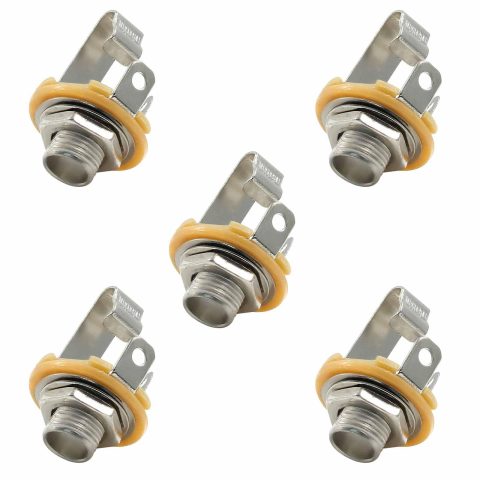 LifCratms 6.35mm (1/4inch) Female Guitar Input Jack, 12 Pack