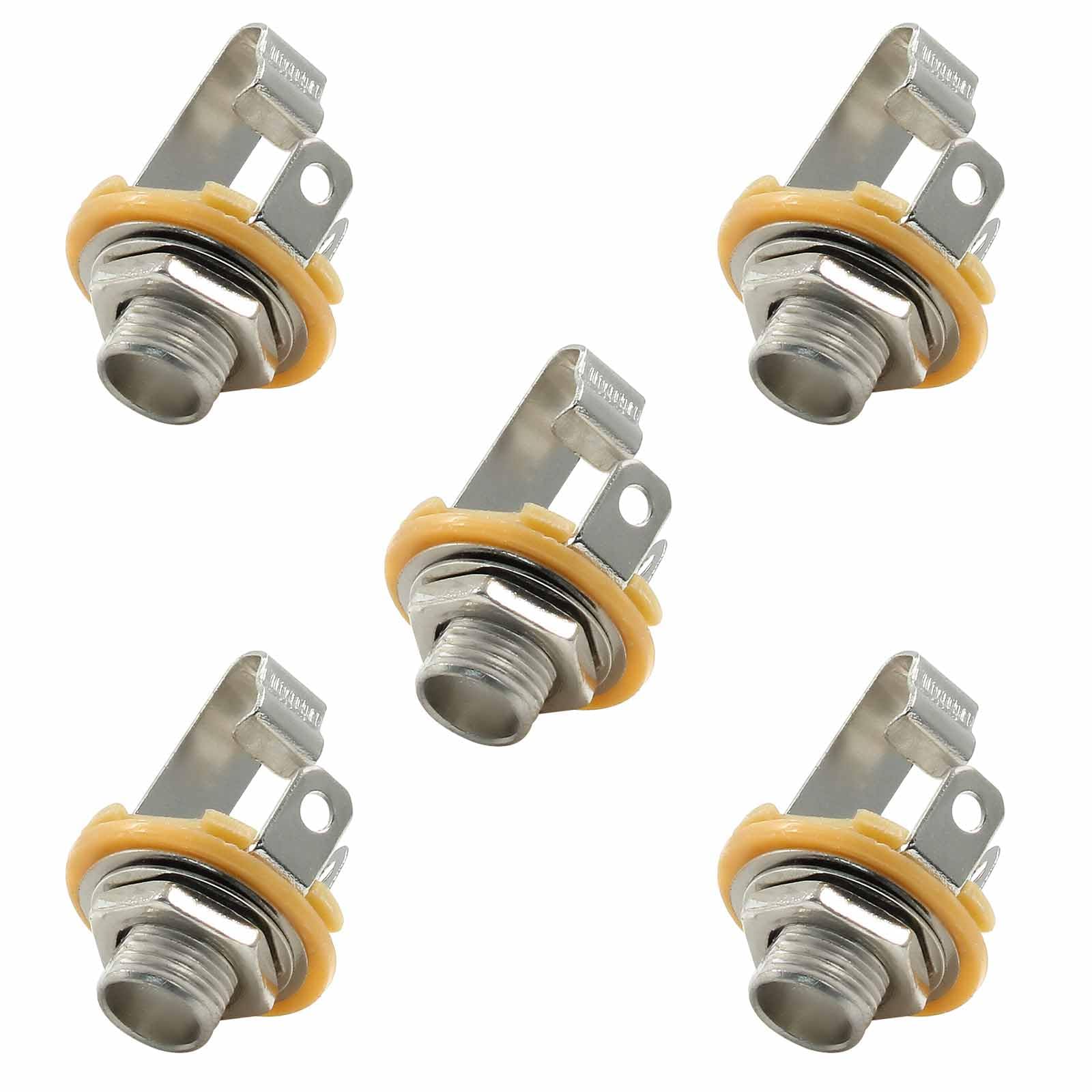 LifCratms 6.35mm (1/4inch) Female Guitar Input Jack, 12 Pack