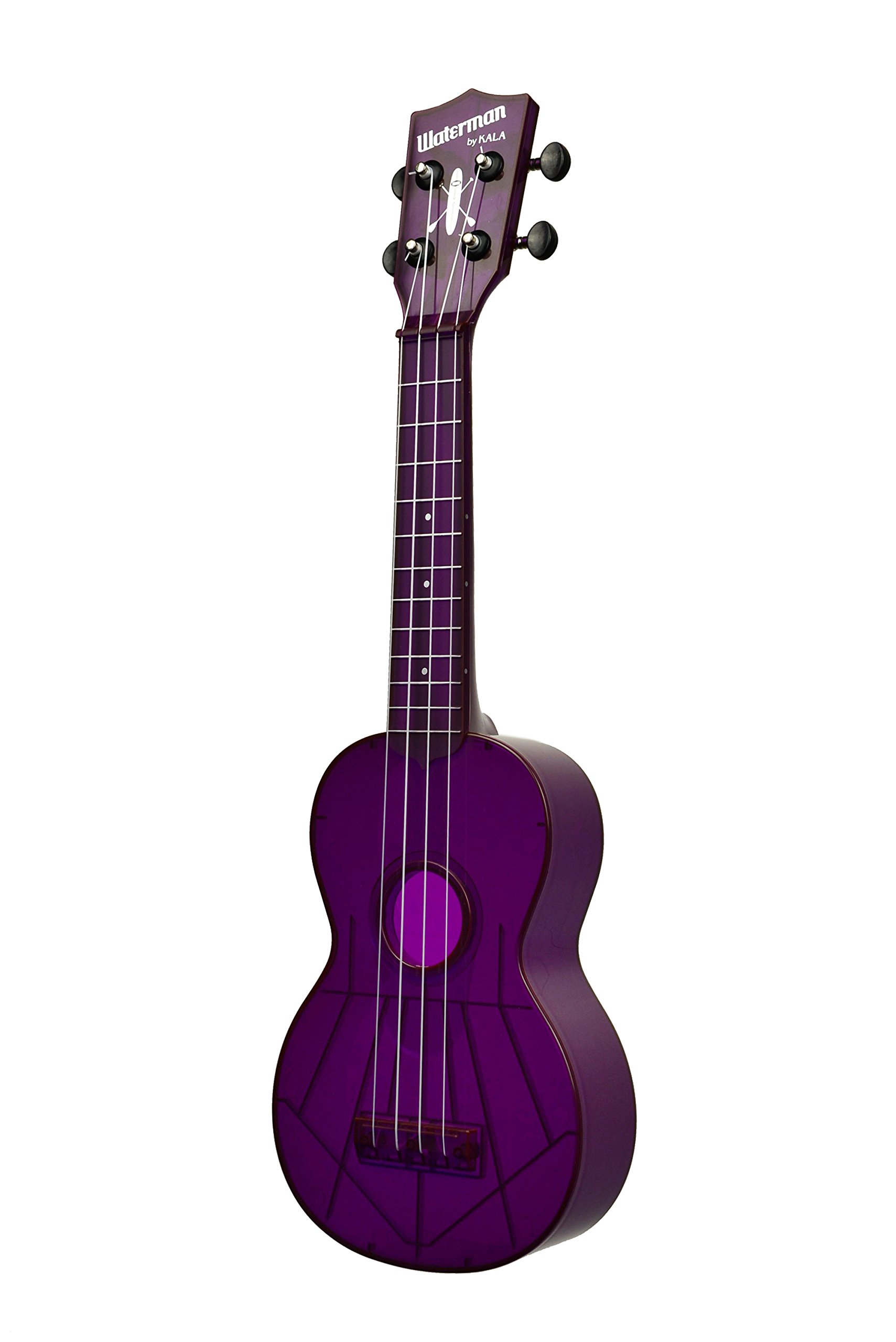 Kala 4-String Ukulele, Fluorescent Purple, Soprano (KA-SWF-PL)