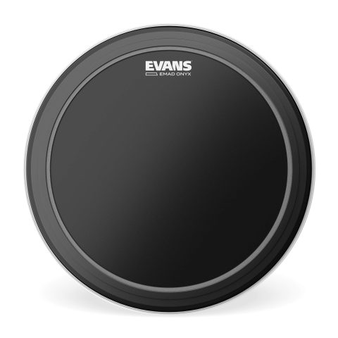 Evans Bass Drum Heads – BD22EMADONX – EMAD – Onyx 22-inch Bass Drum Head