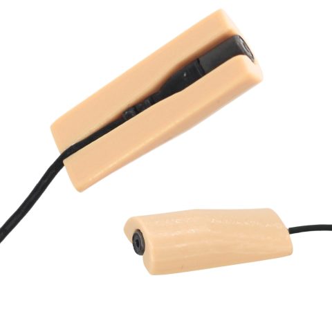 URSA MiniMount. Slim, Low-Profile and Made from Hardened Plastic. Hand-Finished for Smoothness. Includes 5X Hypoallergenic MiniMount Stickies (Beige, Compatible with Sennheiser MKE1)