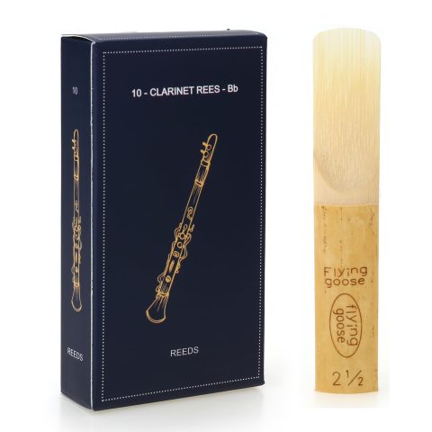 JEEUE Bb Clarinet Reeds Strength 2.5, 10 Pack Traditional Cane