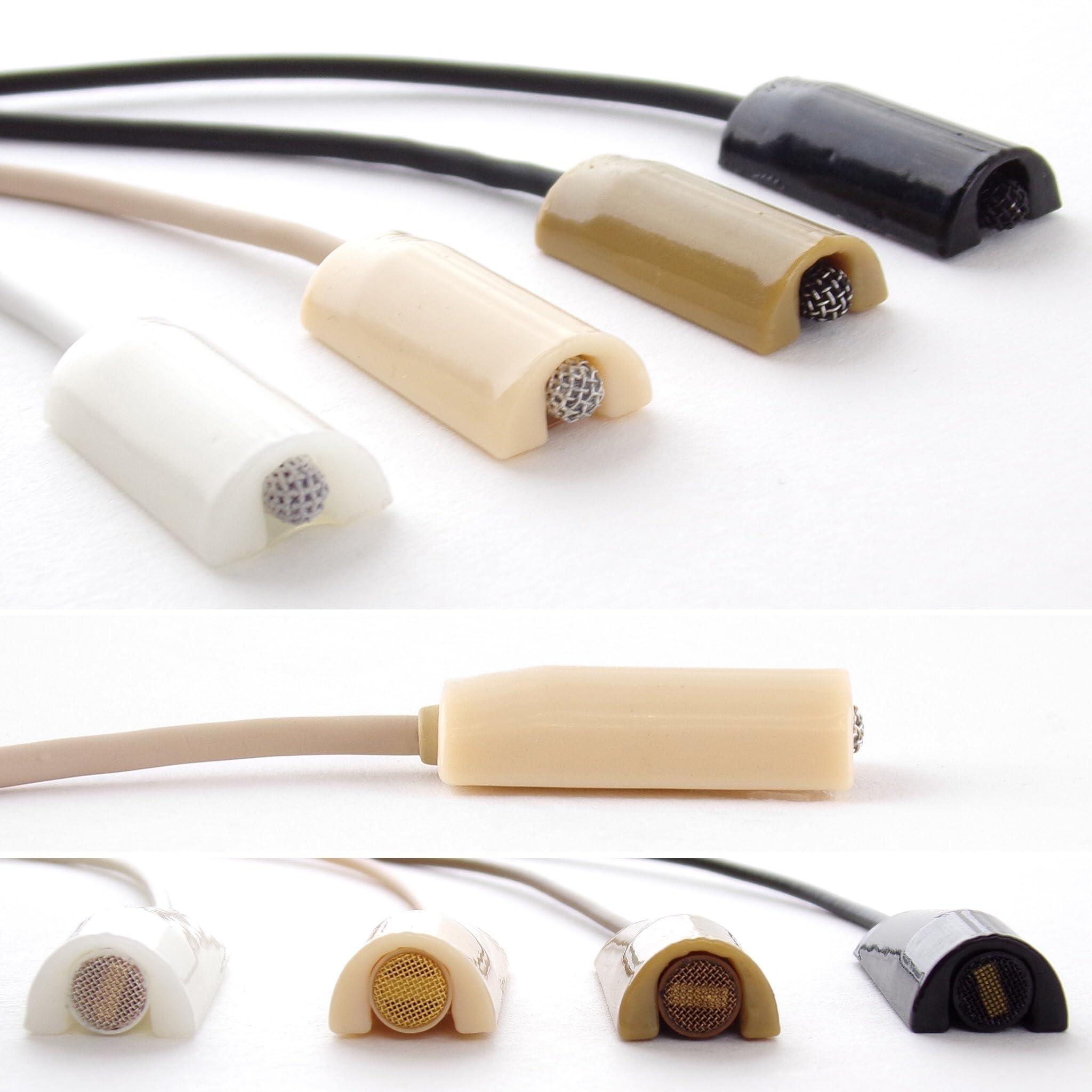 URSA MiniMount. Slim, Low-Profile and Made from Hardened Plastic. Hand-finished for Smoothness. Includes 5x Hypoallergenic MiniMount Stickies (Beige, Made for Sennheiser MKE2)