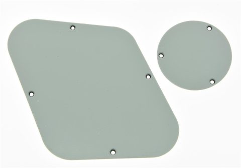 KAISH Ivory 3 Ply LP Rear Control Plate Switch Plate LP Cavity Cover for USA Les Paul