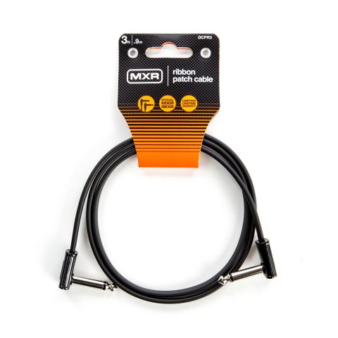 JIM DUNLOP, 1/4-Inch Right Angle MXR Ribbon Patch Cable 3 ft|0.9 m (DCPR3)