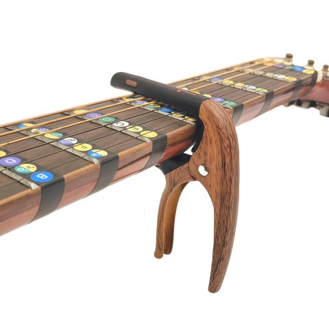 Nalu Guitar Capo for Acoustic Guitars, Electric Guitars, Ukuleles(Wood Grain 2 Pack)