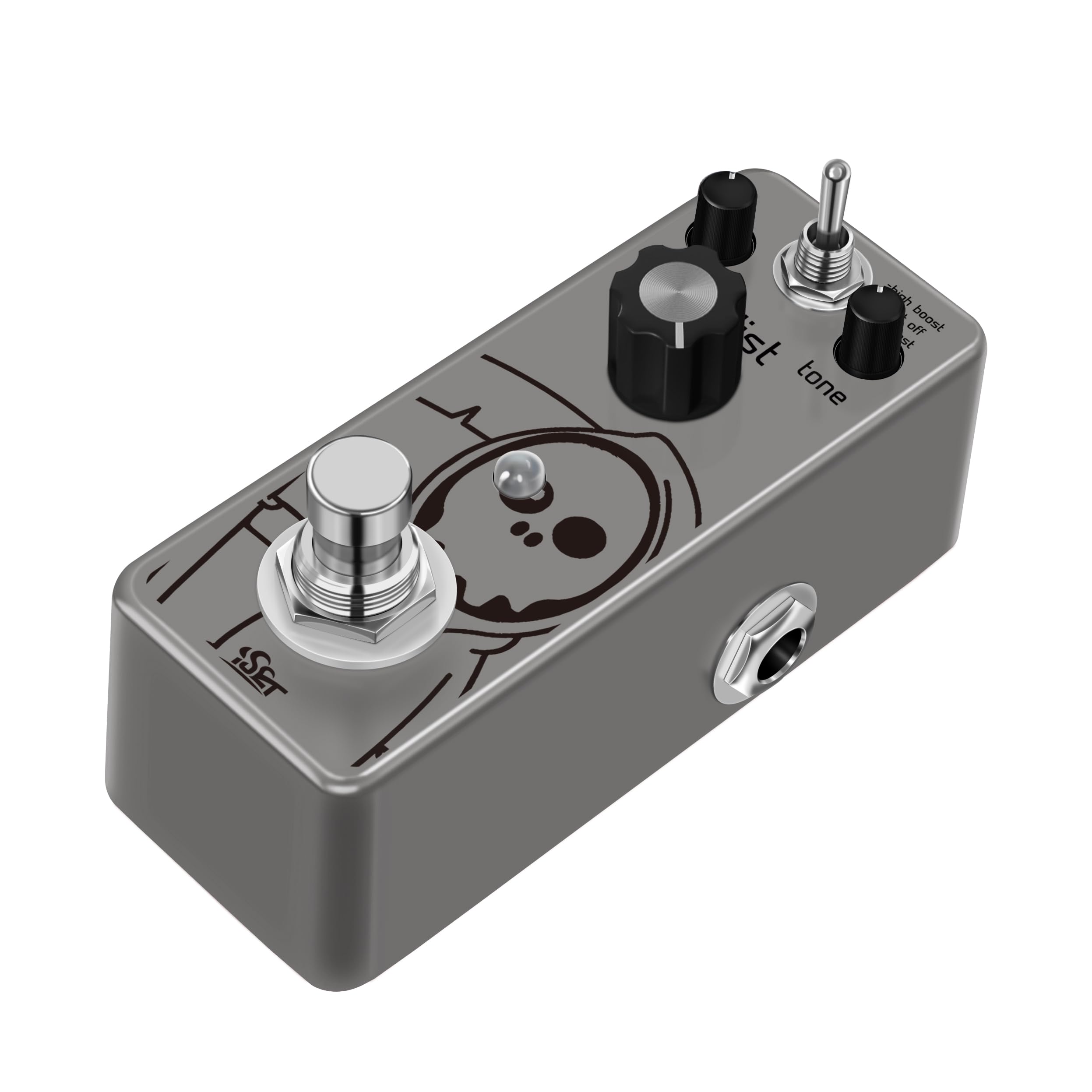 Iset Grim Heavy Metal Guitar Pedal for Electric Guitar Bass True Bypass