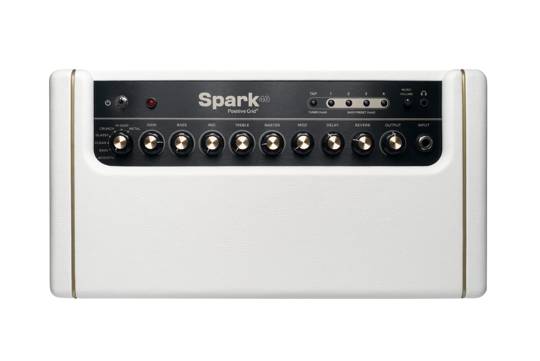 Positive Grid Spark Pearl 40W Smart Guitar Practice Amp & Bluetooth Speaker
