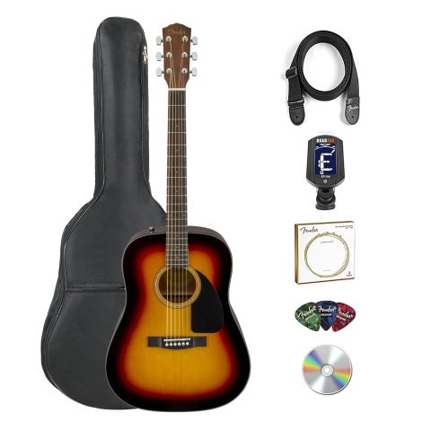 Fender CD-60 Dreadnought Acoustic Guitar – Sunburst