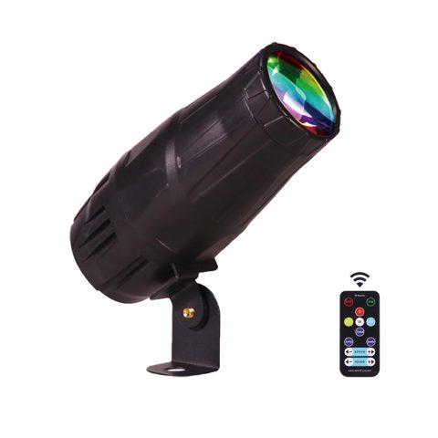 Ecostrobe LED Pinspot Light,Stage Spotlight Mini 15W RGBW Disco Ball Spot Lights 4 in 1 Stage Lighting Mirror Ball Light with Remote Control for DJ Disco Party Bar Club Wedding (1 Pack)