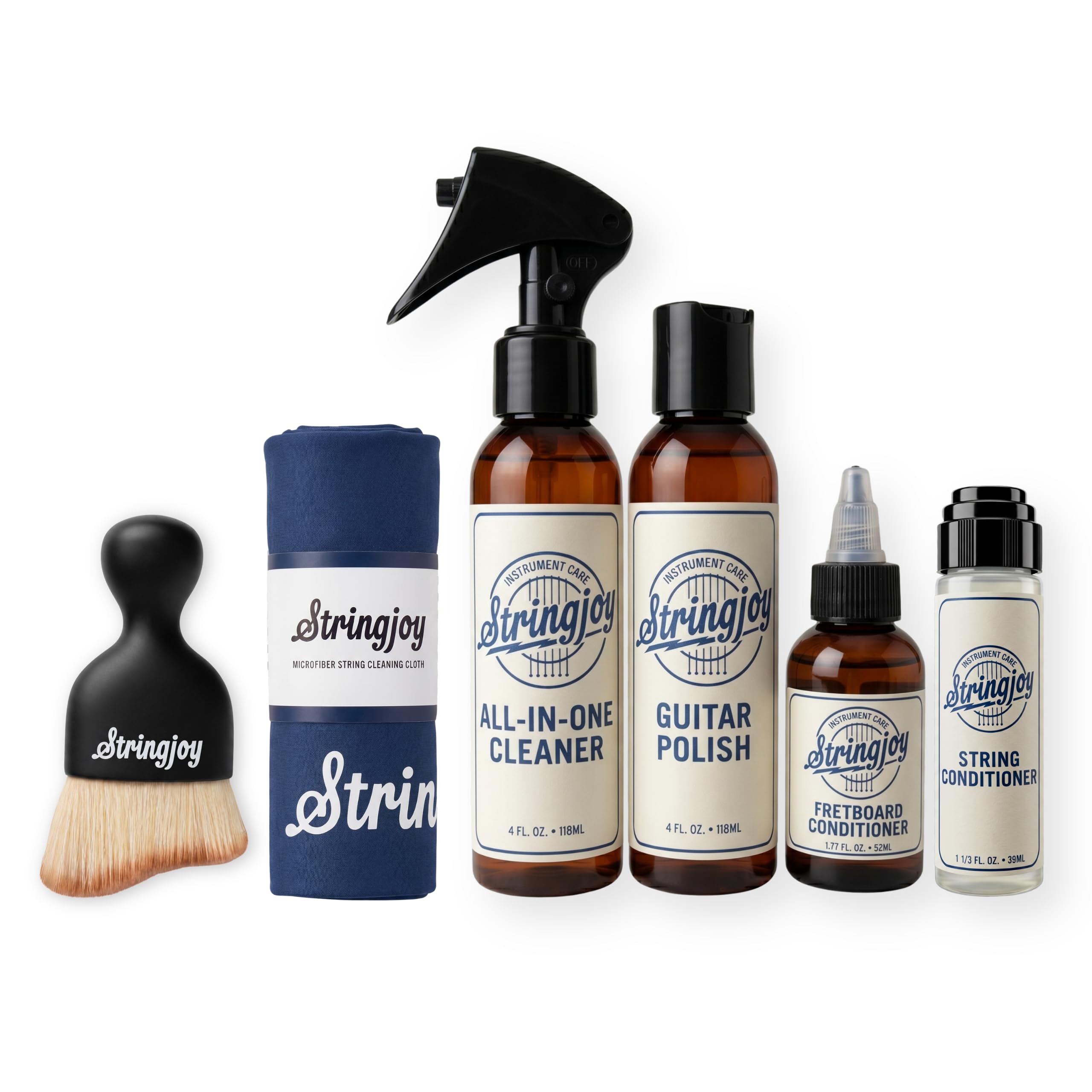 Stringjoy Ultimate Guitar Care Kit – Cleaner, Polish, Conditioners & Cloths