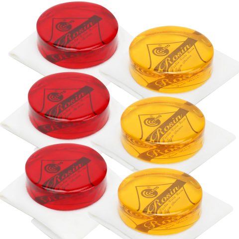 6 Pack Violin Rosin,Round Natural Rosin for Violin,Viola,Cello