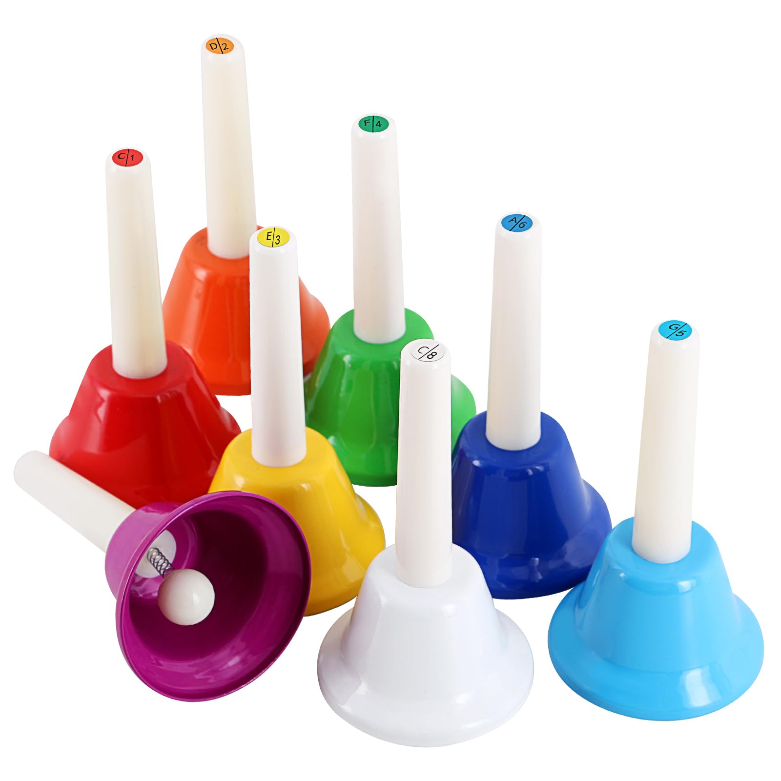 EASTROCK Handbells 8 Note Hand Bells Set for Adults