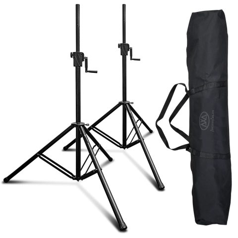 Heavy-Duty Crank-up DJ Tripod Stand with Carry Bag 175LB Load Capacity