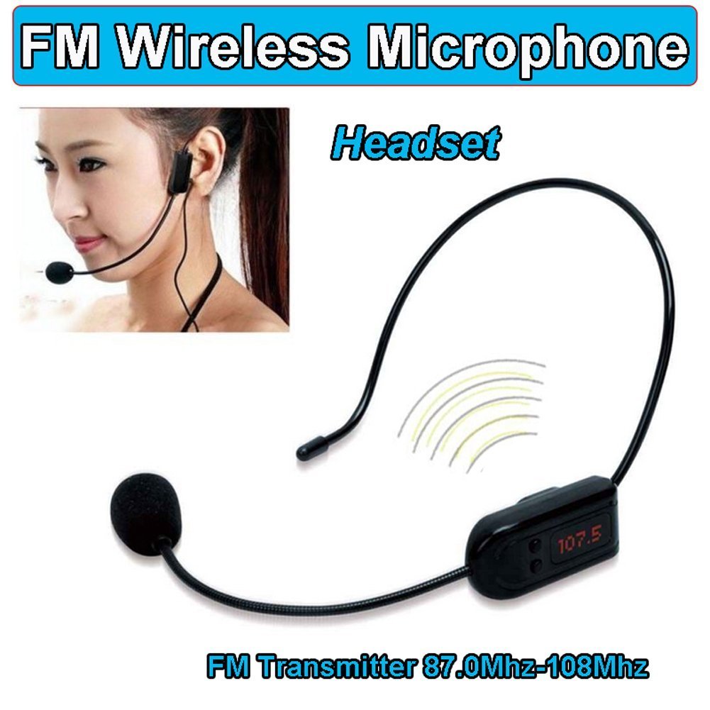 TiKeDa Wireless FM Condenser Microphone Headset