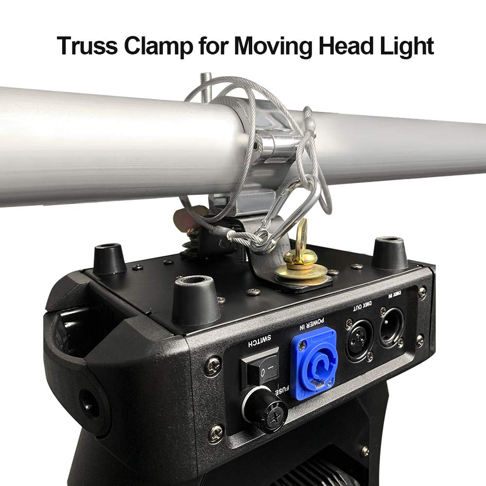 WorldLite Truss Clamps 2 Inch, 8 Pack Premium Stage Lighting O Clamps