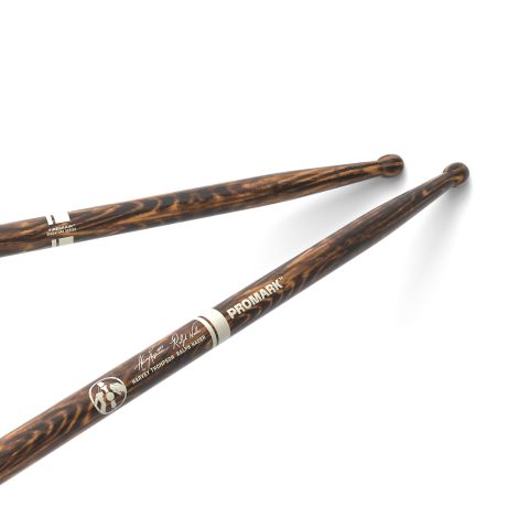 ProMark Drum Sticks – Bring Your Own Style – BYOS – FireGrain For Playing Harder, Longer – No Excess Vibration – Lacquer Finish, Large Round Tip, Hickory Wood – 1 Pair