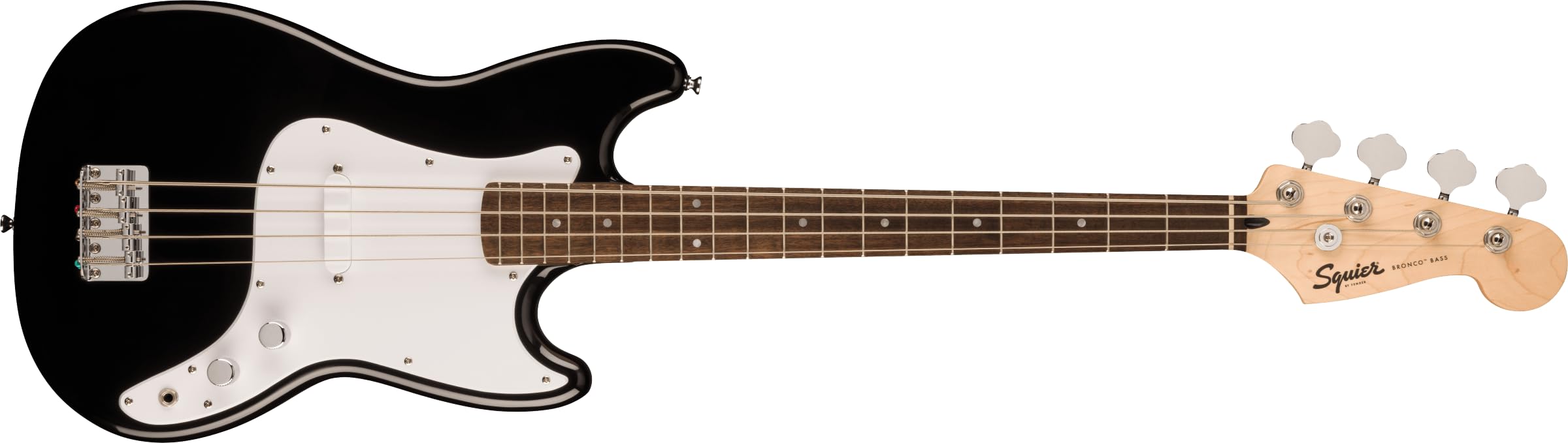 Squier Squier Sonic Bronco Bass, Black, Laurel Fingerboard