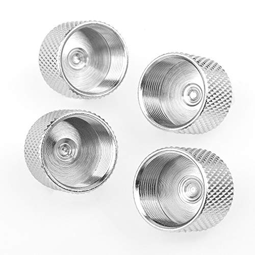 Mic Stand Adapter, ChromLives Microphone Screw Adapter 1/4”-20 to 5/8”-27 Male to Female Threaded Mic Adapter, for Camera Monitor, Microphone Stand, 4 Pack (sliver)