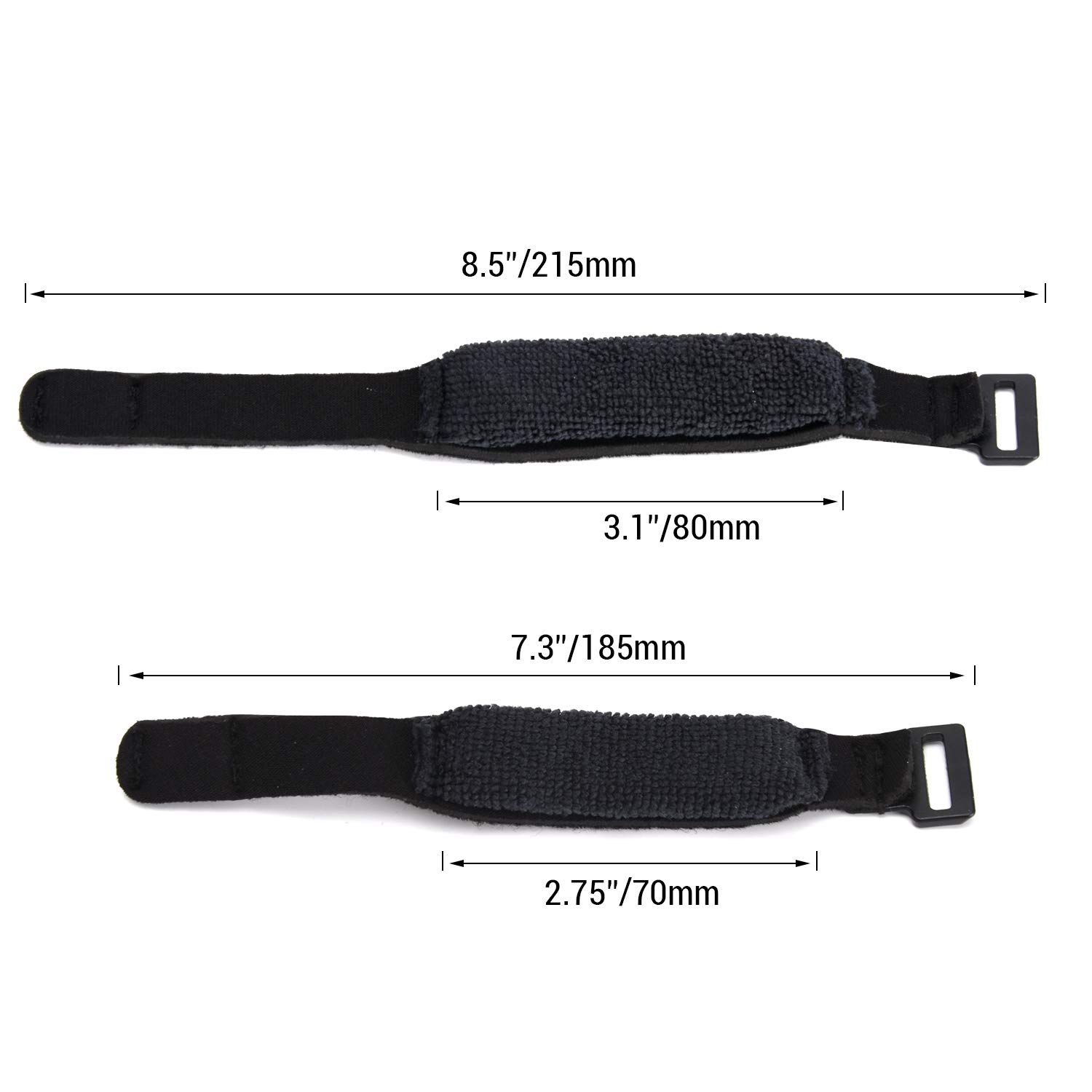Facmogu 2PCS Guitar String Mute Dampener, Adjustable Bass Mute Silencer