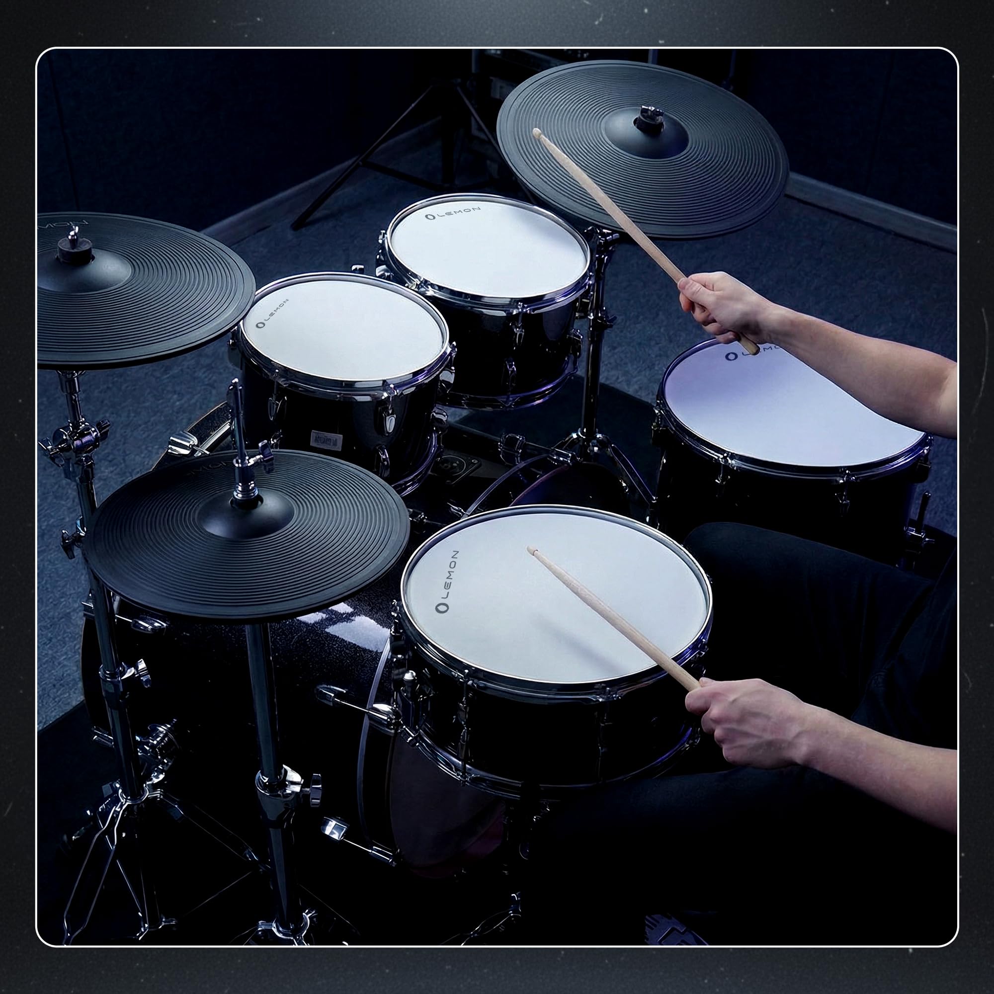 Lemon T950 20″x12″ Electronic Kick Drum, Single-Zone Mesh Trigger Pad