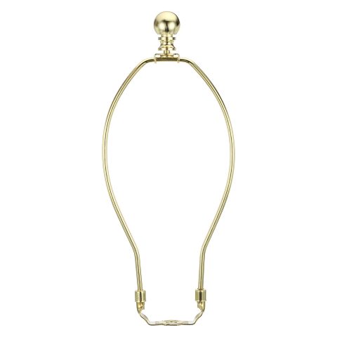 PATIKIL 10 Inch Lamp Harp Kit with Finial, 1 Set Gold Bracket Holder