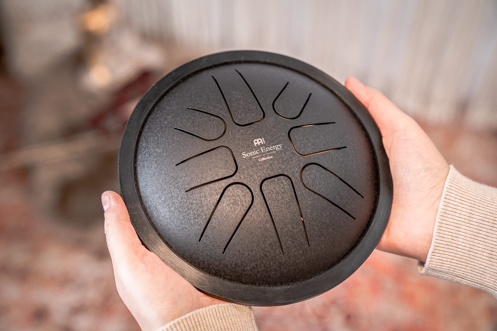 Meinl Sonic Energy Steel Tongue Drum 8 Notes 7″ with Mallets, Bag — Sound Healing Instrument for Musical Education, Meditation, ASMR, Yoga