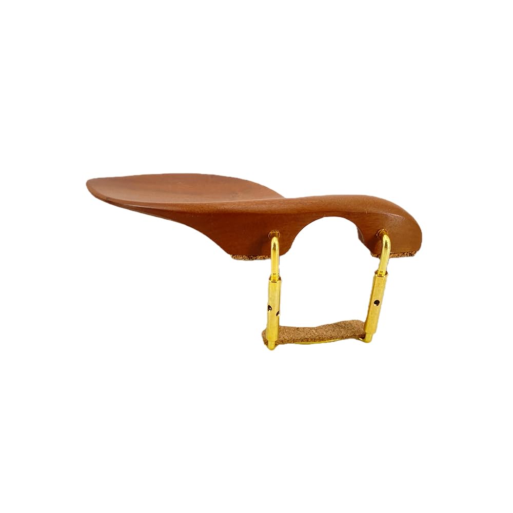 Conboxus Violin Chinrest 4/4 Full size wood Chin Rest Clamp Fiddle Violin Standard Bracket, Hypoallergenic Wood Rest,Surface Smooth (brown1)